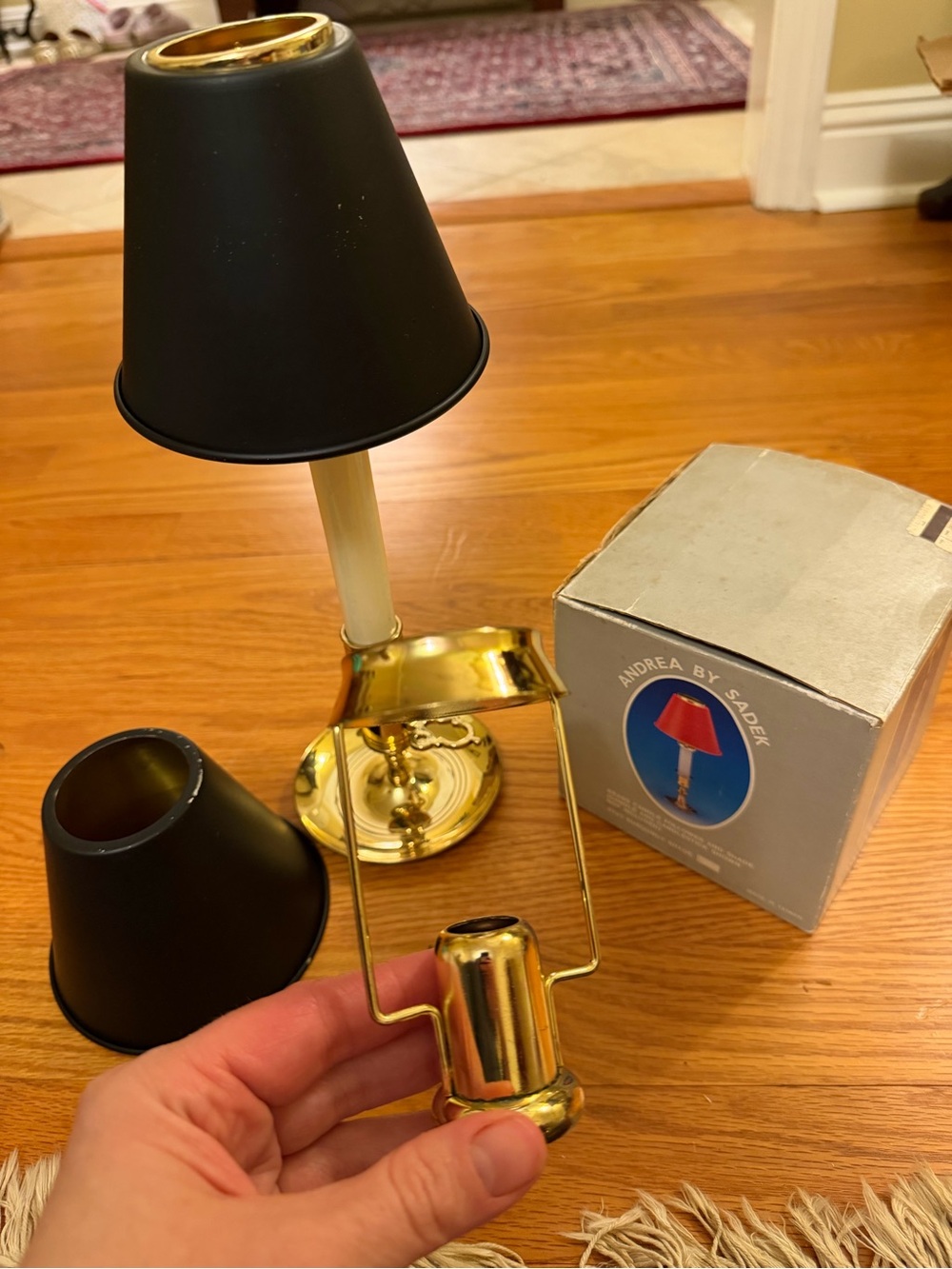 Brass Candle Followers and Shades